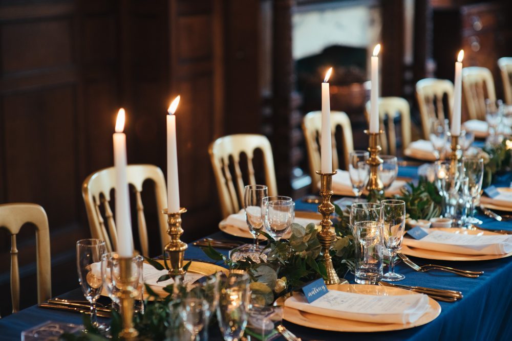 Navy and Gold styling, Elizabeth Weddings